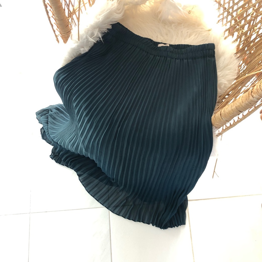 Ann Taylor LOFT Petite Midi Skirt - Deep Teal XSP